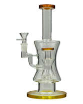 10 Inch Dual Beaker Straight Water Pipe | PuffBase